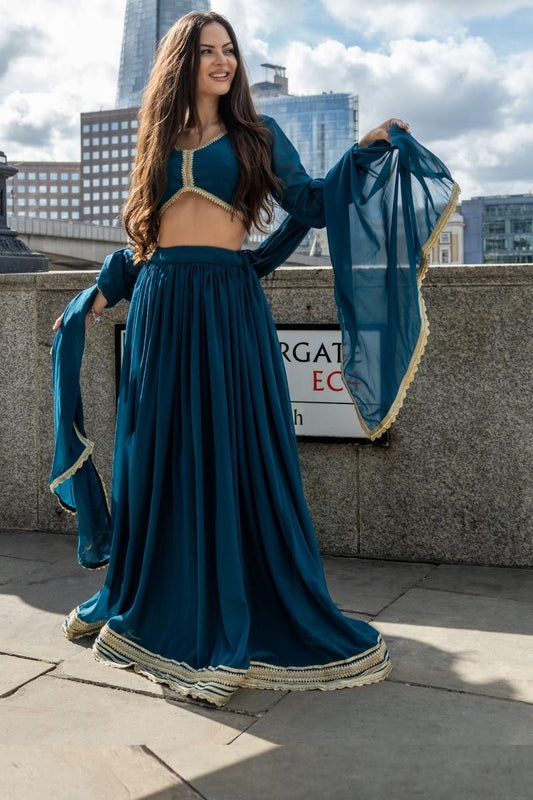 Forest Green Lehenga Set