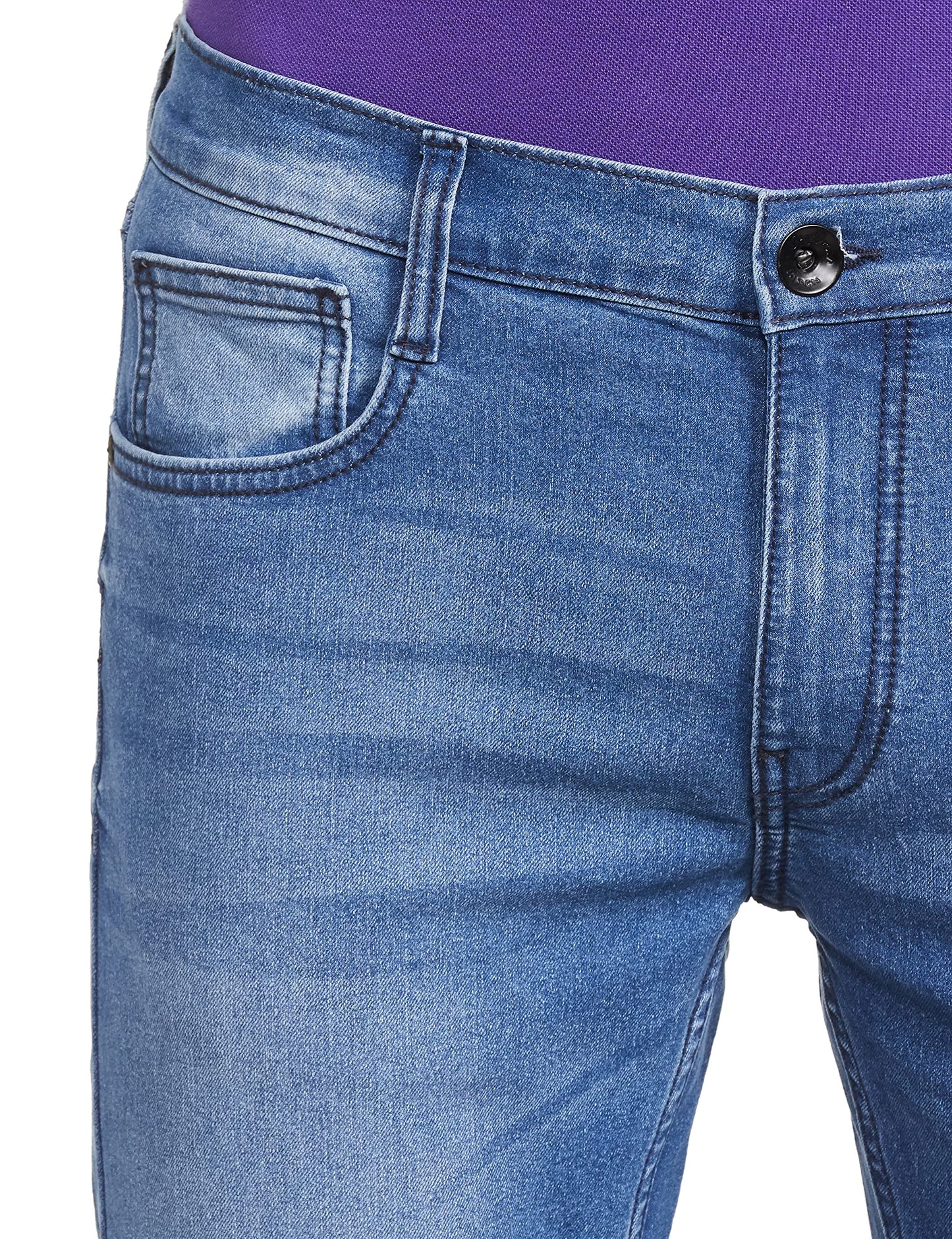 Pepe Jeans Men's Mid Rise Slim Fit Jeans Blue