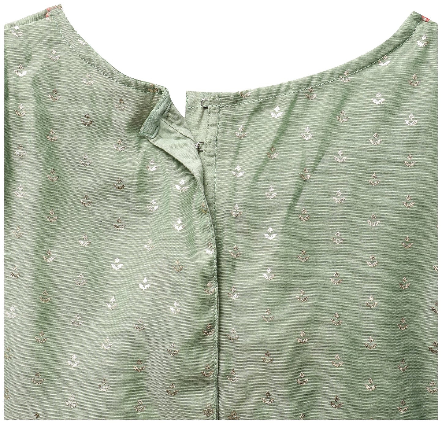 BIBA GIRL PRINTED FLARED KID(KW4345_GREEN-PEACH_9)