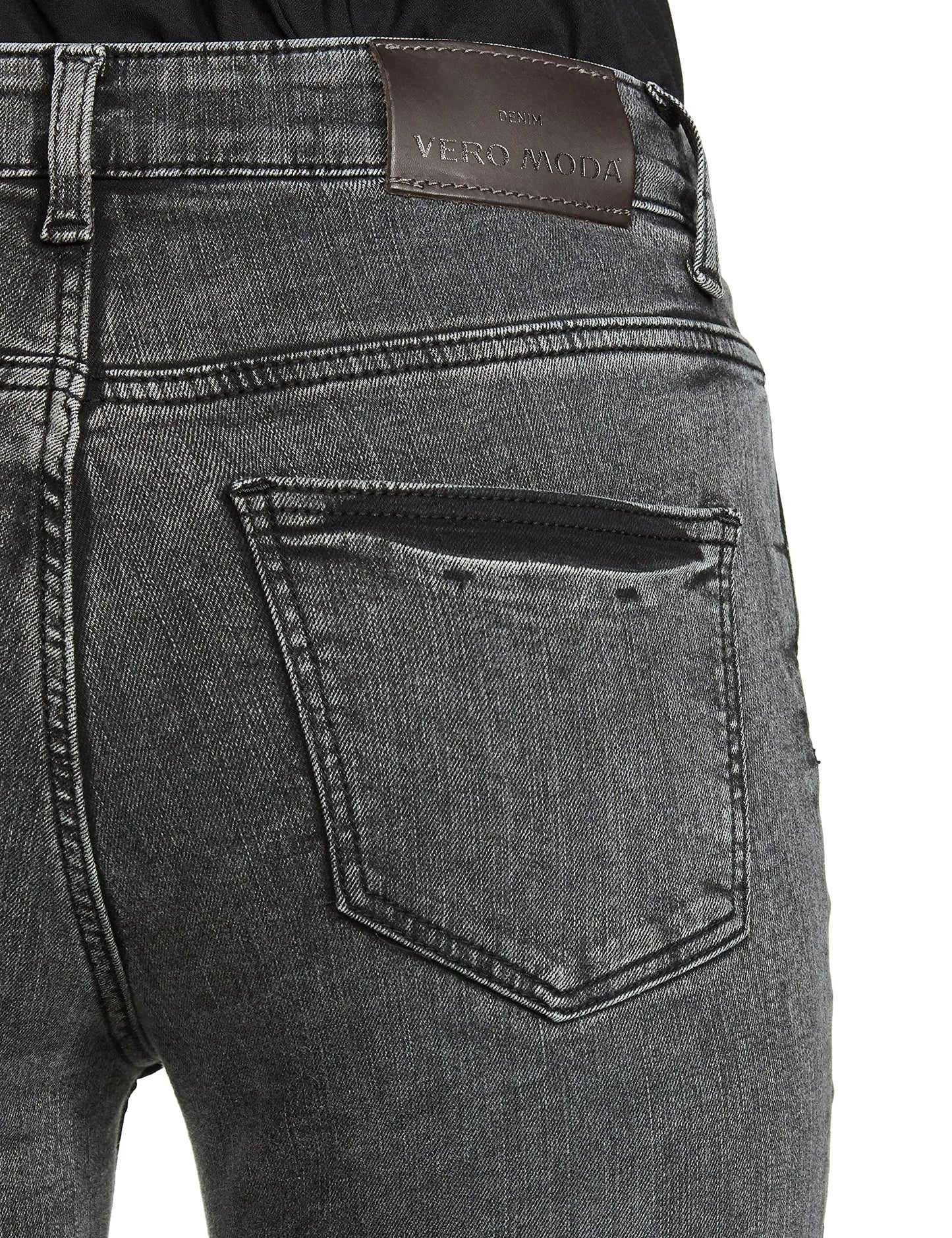 VERO MODA Women Regular Fit Jeans(258088601_Black_27)