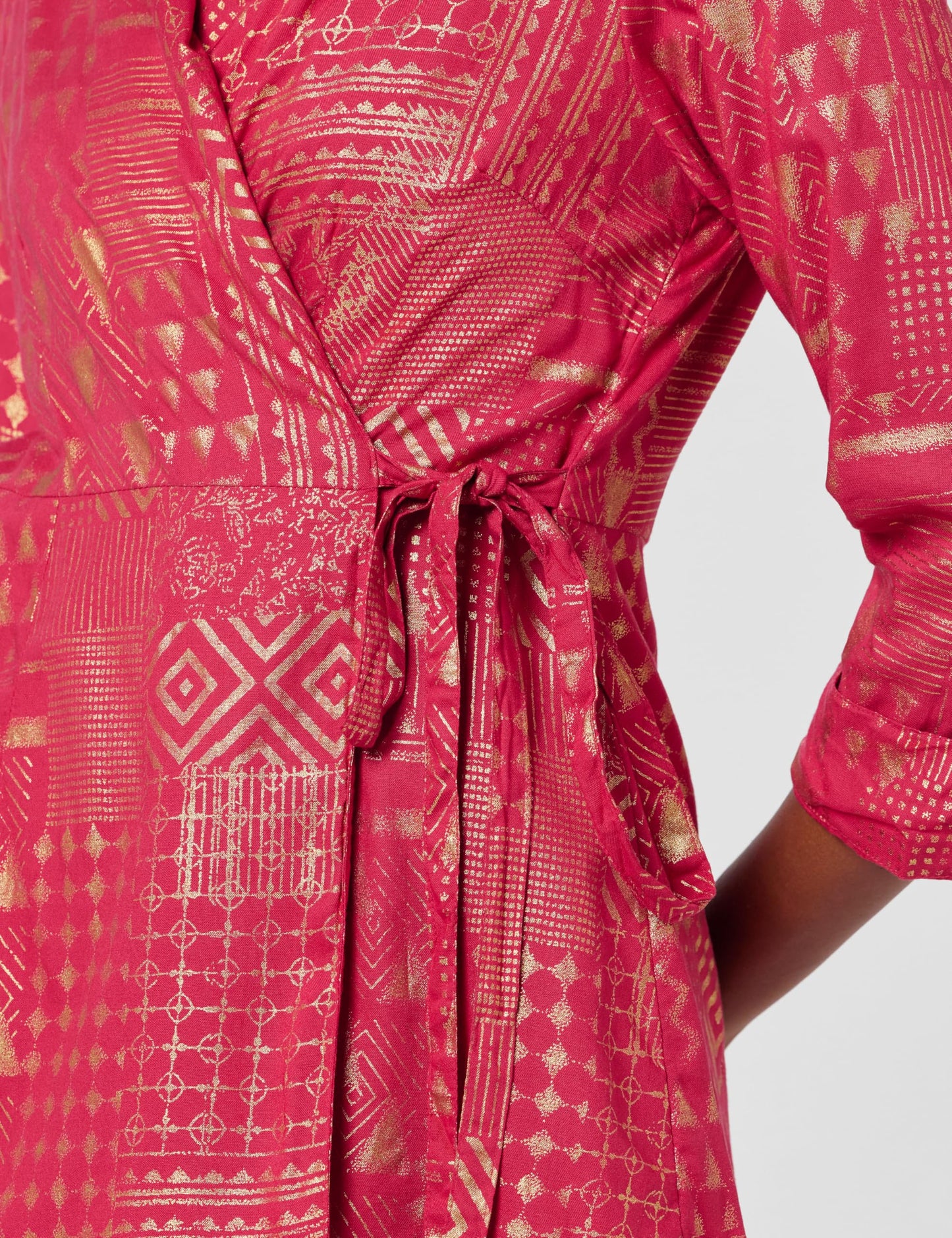 BIBA WOMEN PRINTED RELAXED MIX AND MATCH(FUSION1770_FUCHSIA_32)