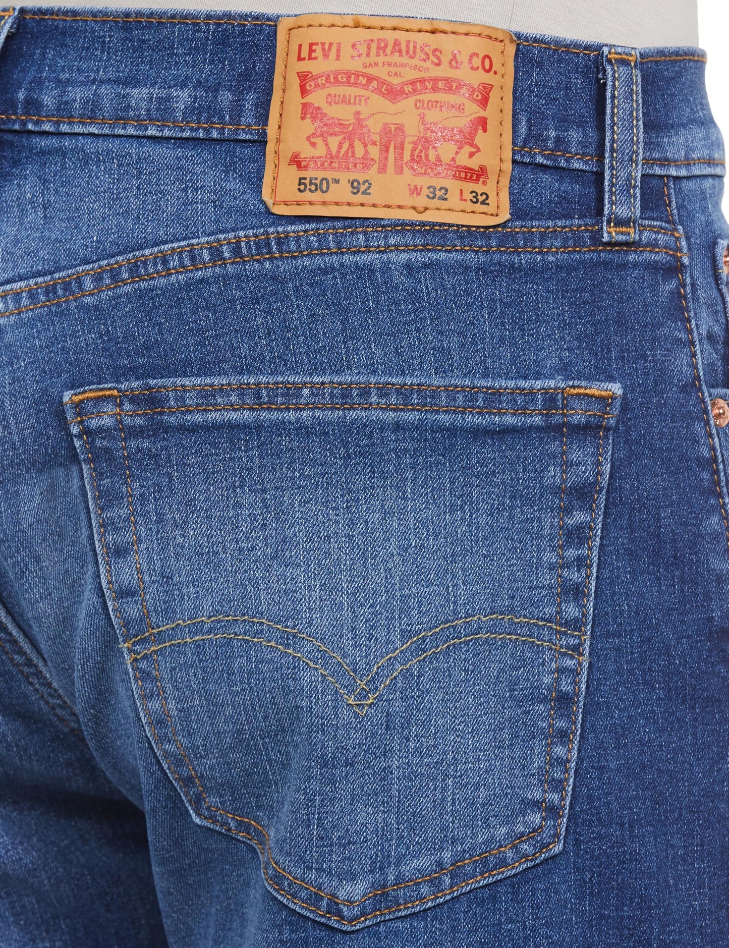 Levi's Men Mid Rise Relaxed Jeans (003FA-0002_Blue_34)