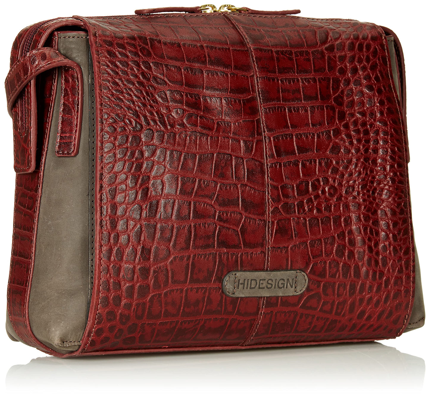 Hidesign womens EE NYX I Medium Red Brown Crossbody