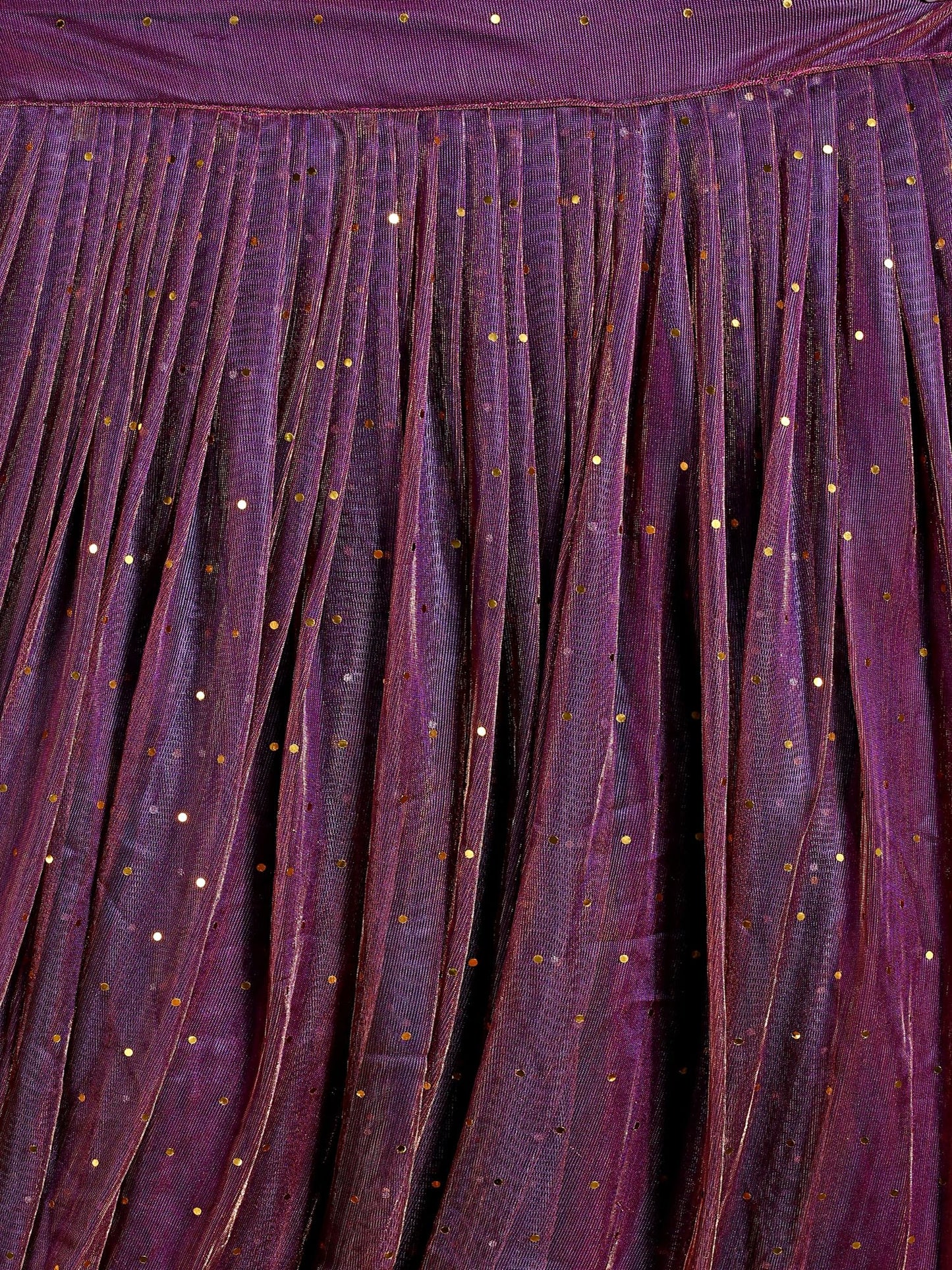 PURVAJA Women's Lycra Semi-Stitched Lehenga choli (Emmy-Wine_Wine_Free Size)