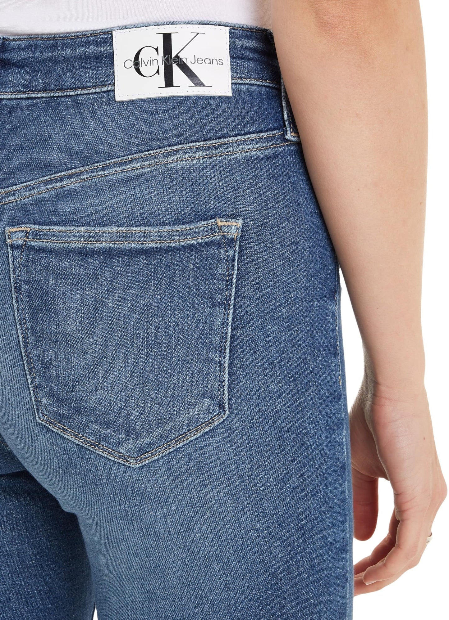Calvin Klein Womens Blue Color Jeans (24)
