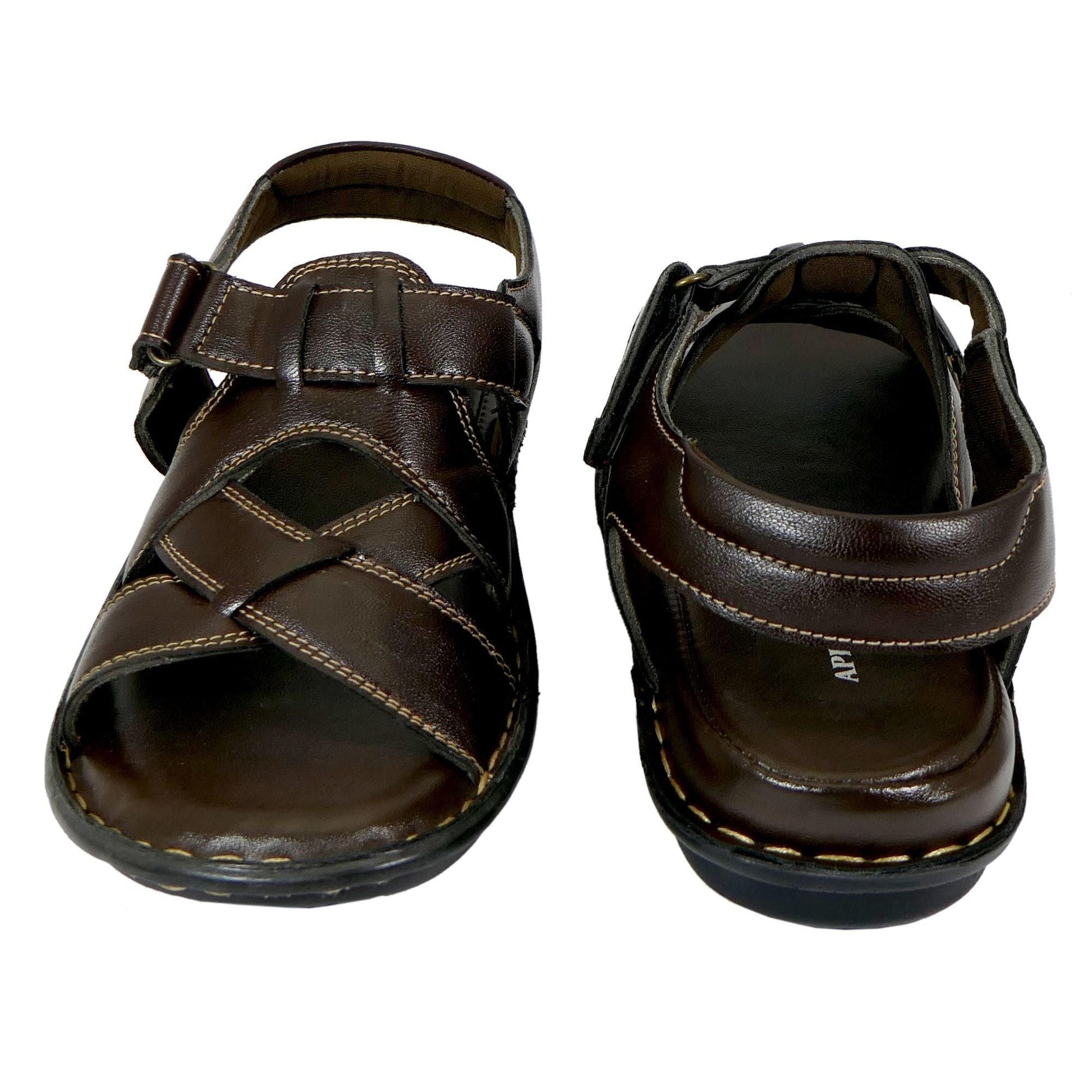 AM PM Men's Daily wear Leather Sandals 
