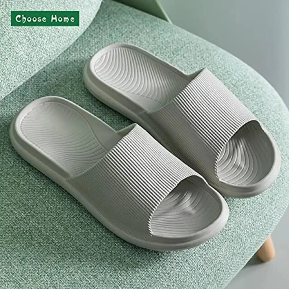 ANEZKA Slipper For Men's Flip Flops Doctor House Slides Home Bathroom Clogs Massage Soft Outdoor Grey 