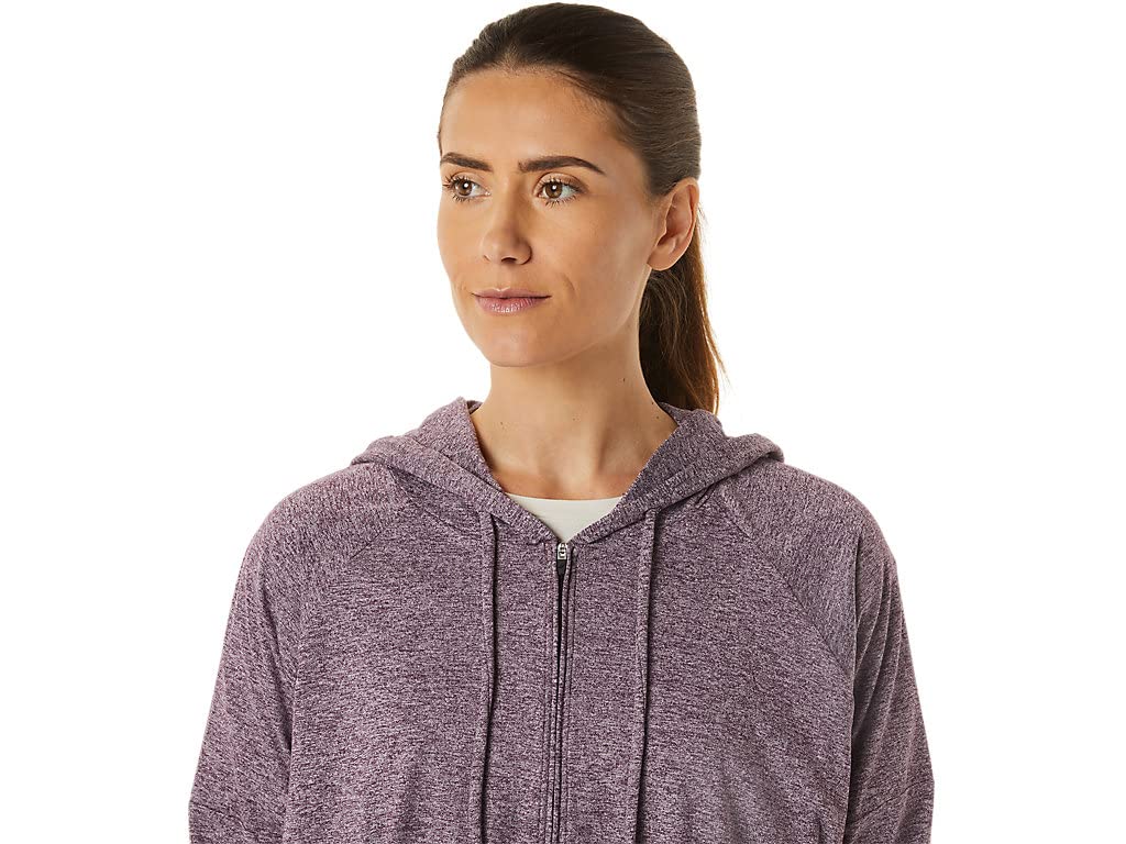 ASICS Soft Stretch Knit Full Zip Blue Women's Hoodies - XS 