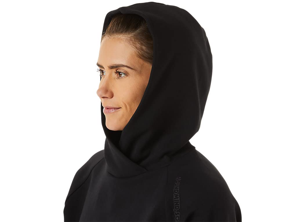 ASICS Tech Knit Pullover Black Women's Hoodies - S 