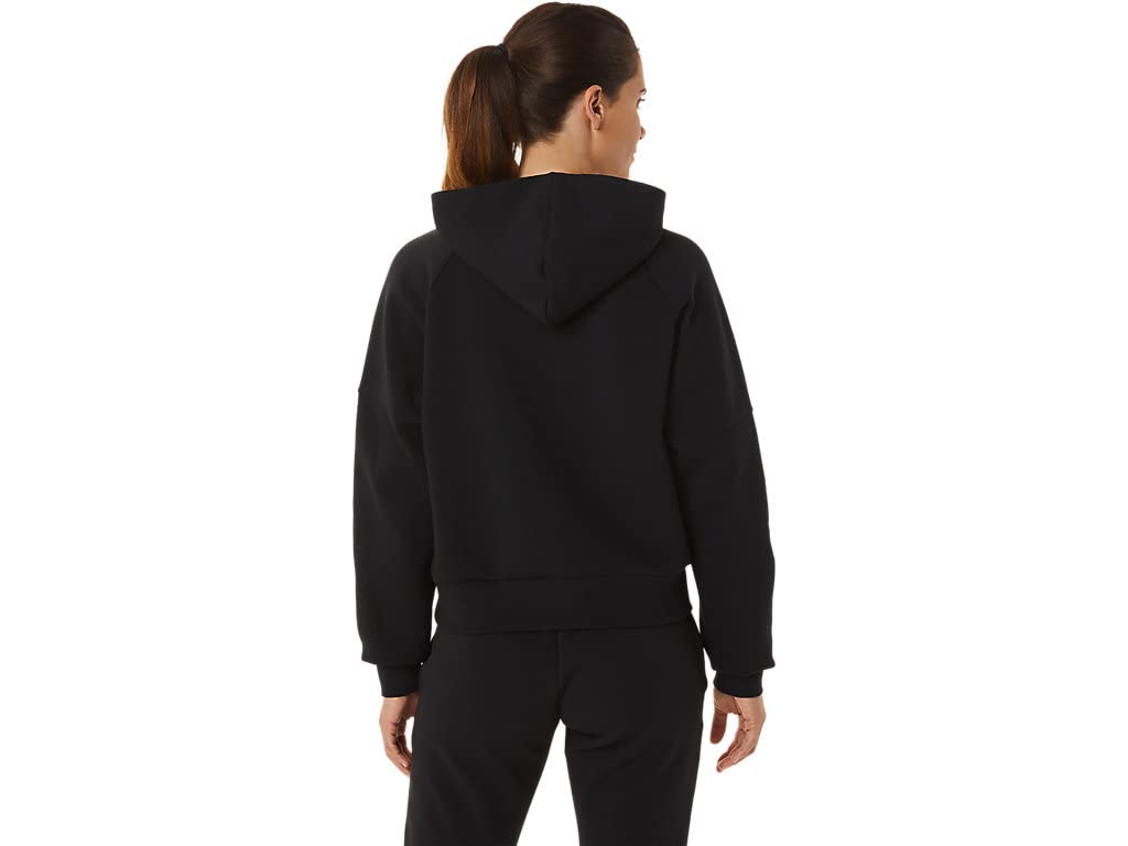 ASICS Tech Knit Pullover Black Women's Hoodies - S 