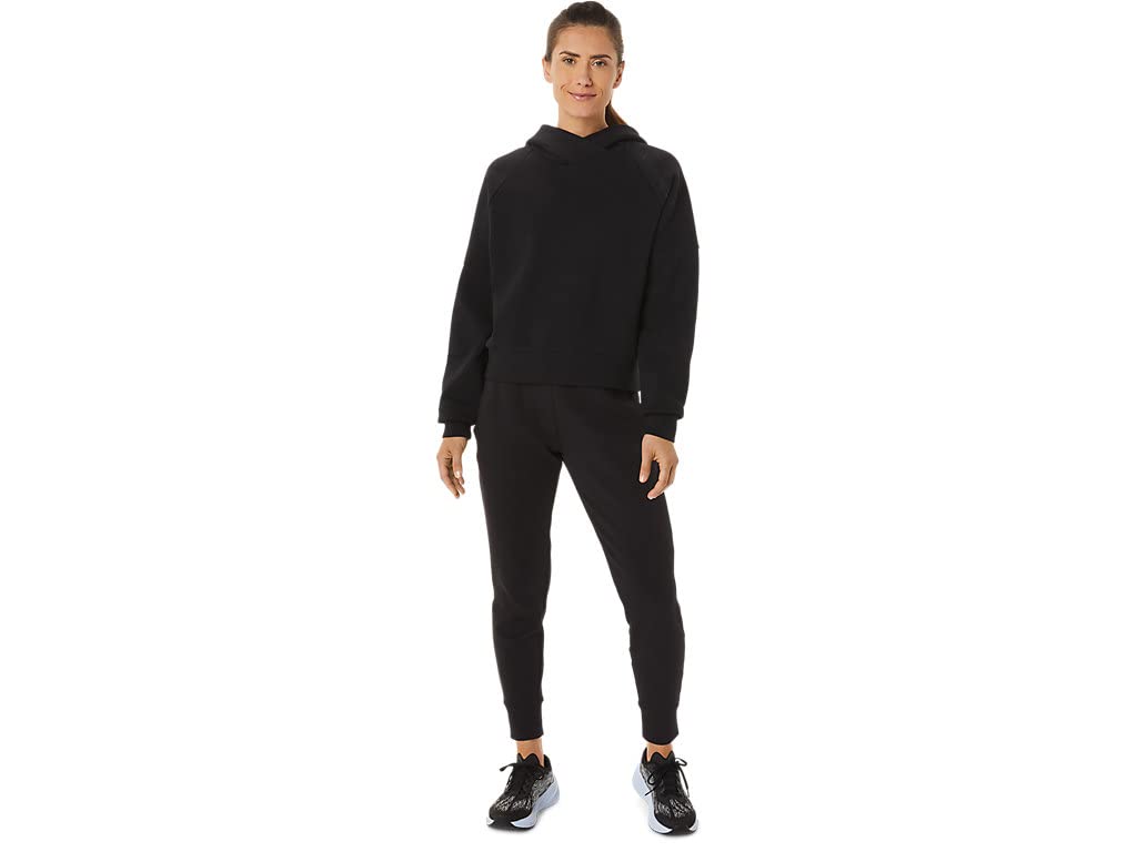 ASICS Tech Knit Pullover Black Women's Hoodies - S 