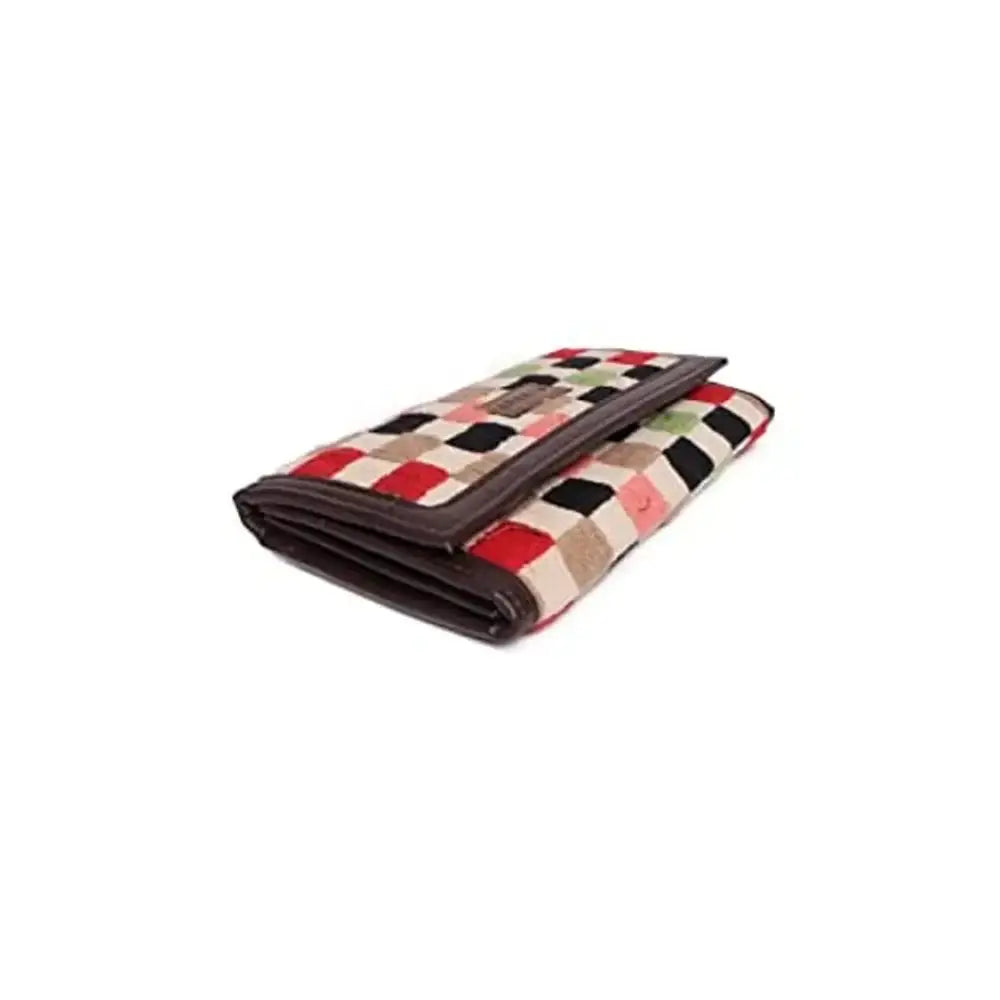 ASTRID Flapover Multicompartment Wallet for Women and Girls (red) 
