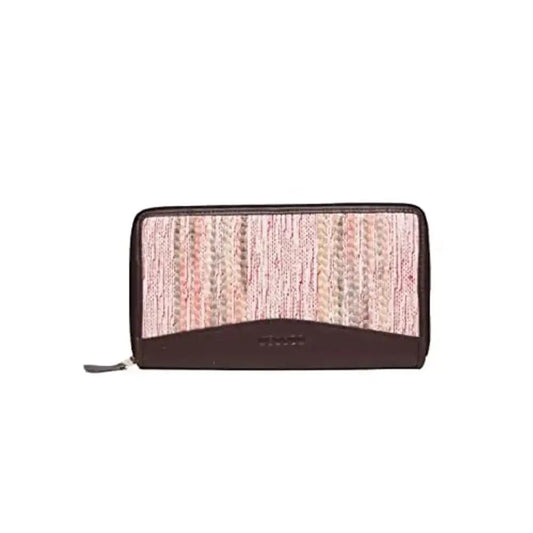 ASTRID Multicompartment Wallet with Zipper Closure for Girls and Women (Pink) 
