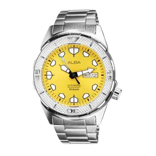 Alba Yellow Dial Rotating Bezel - AL4567X1 SaumyasStore