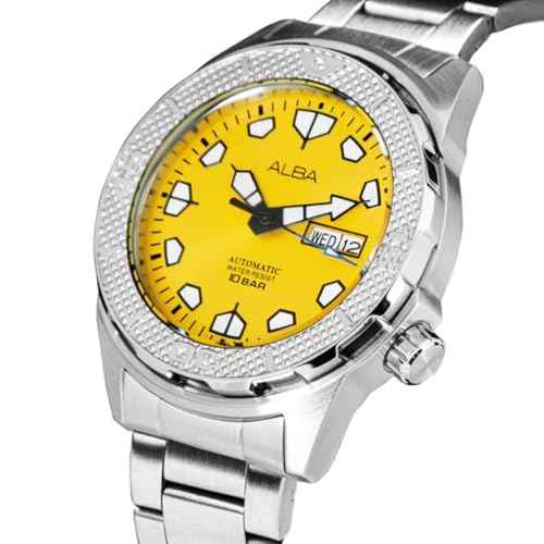 Alba Yellow Dial Rotating Bezel - AL4567X1 SaumyasStore