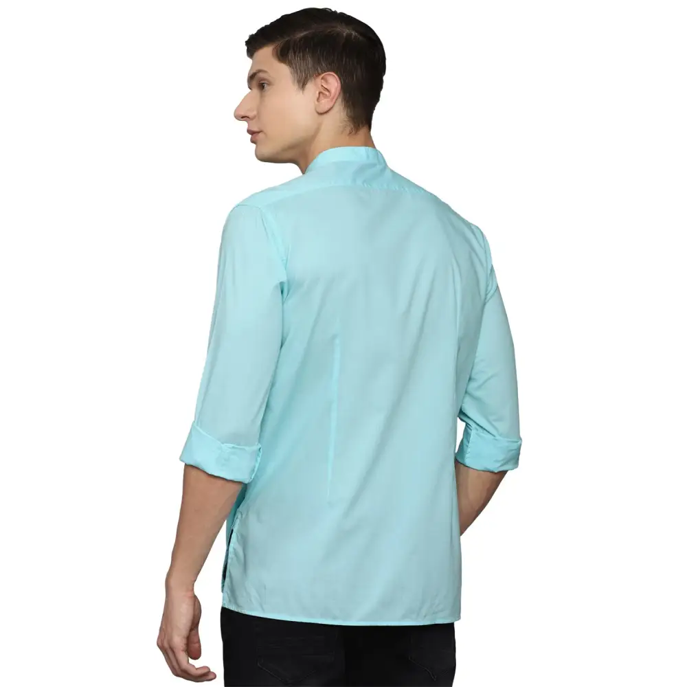 Allen Solly Men's Fitted Shirt (Powder Blue) 