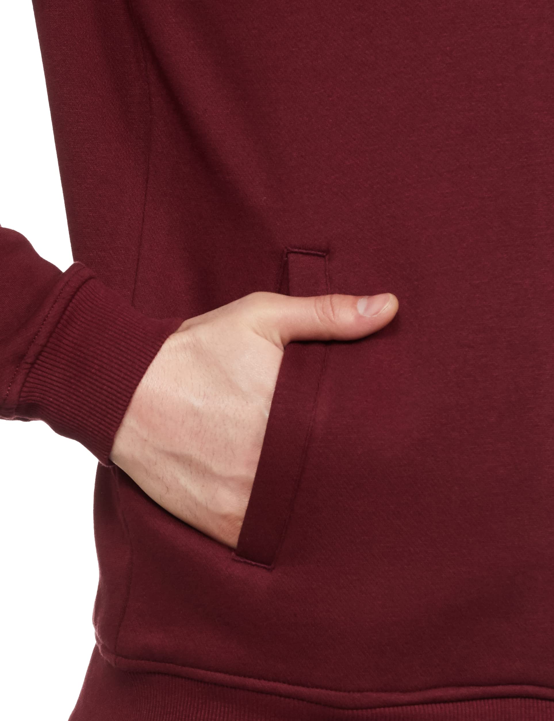 Allen Solly Men's Regular Cotton Zipper Stylized Neck Sweatshirt (ASSTFORGF683407_Brown_M) 