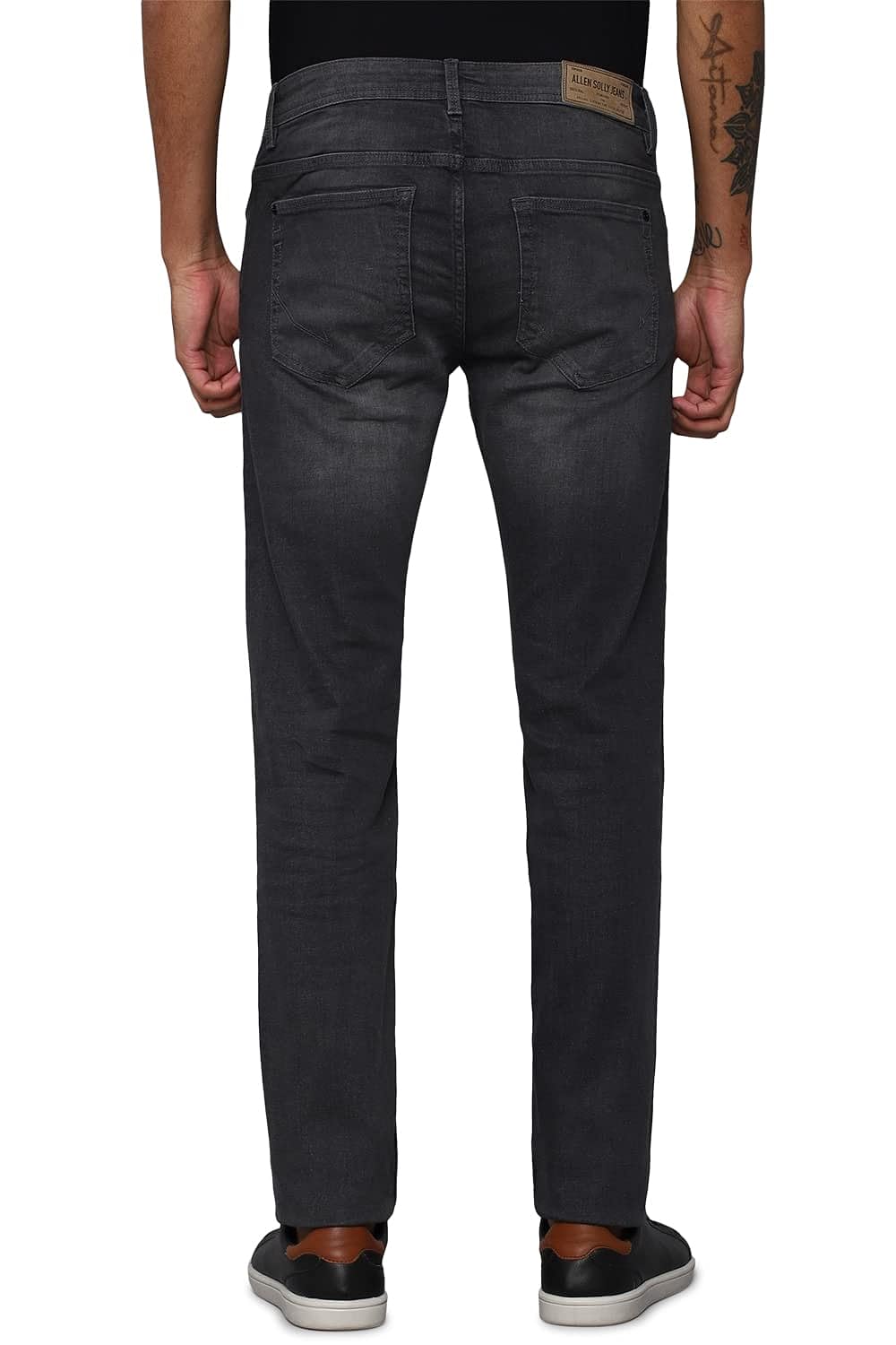 Allen Solly Men's Skinny Jeans (ALDNVSKFL70563_Grey_38) 