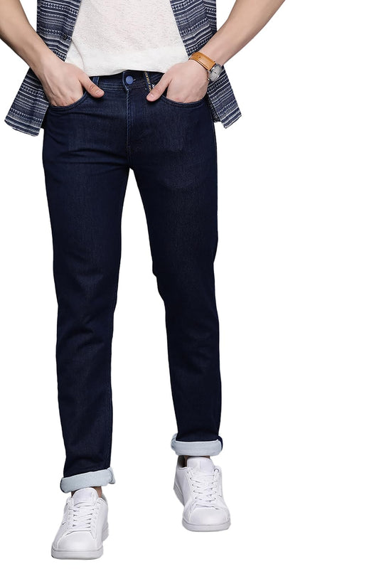 Allen Solly Men's Skinny Jeans (ALDNVSKFP53282_Navy 