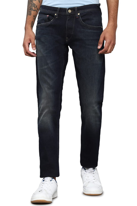 Allen Solly Men's Slim Jeans (ALDNVSLFR32537_Navy_40) 