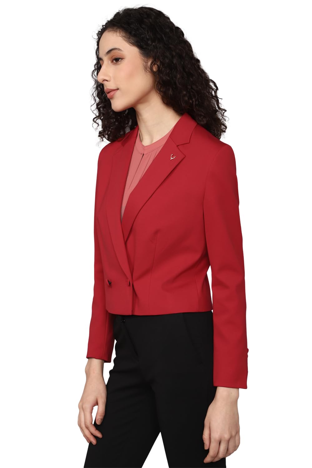 Allen Solly Women's Blazer (AHBZWRGFP47224_Red 