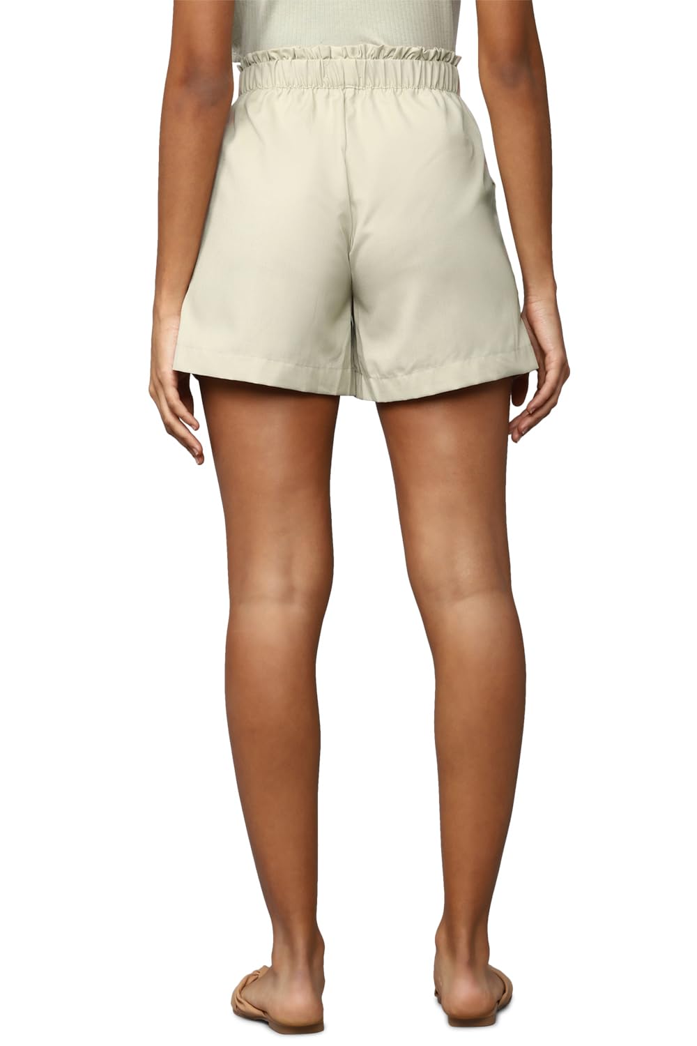 Allen Solly Women's Chino Shorts (Beige) 