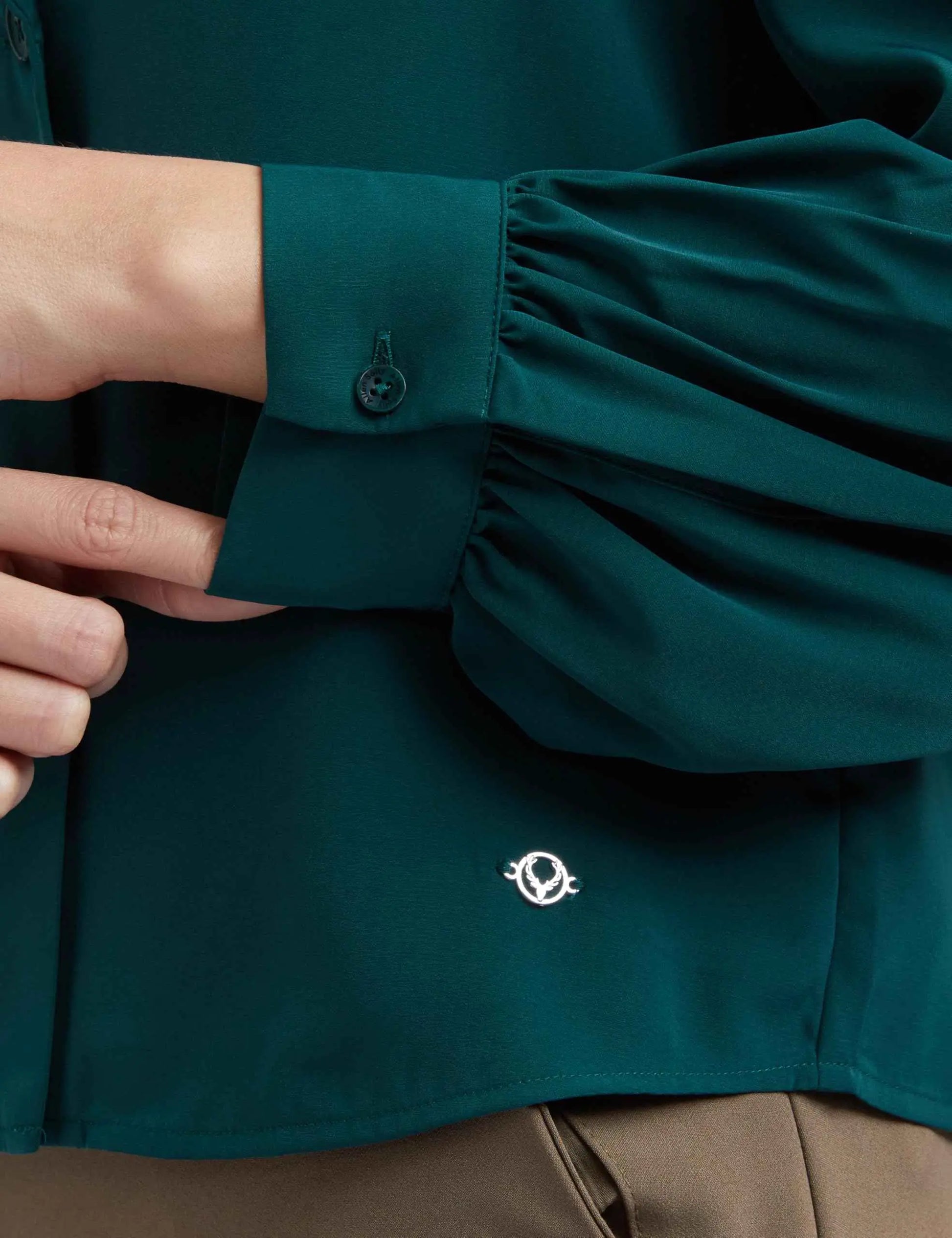 Allen Solly Women's Regular Fit Blouse (AHTSWRGP804273_Green SaumyasStore