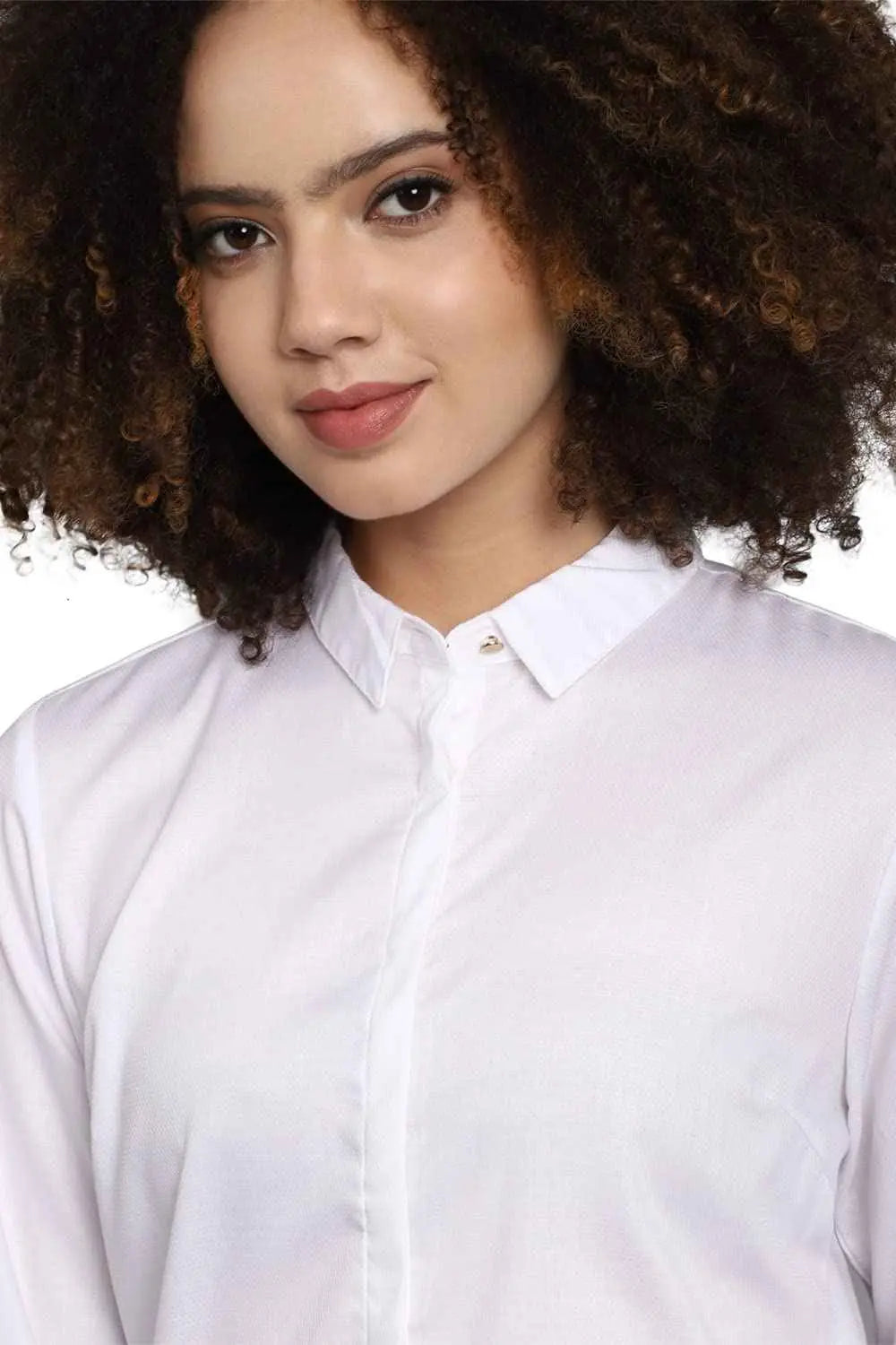 Allen Solly Women's Solid Regular Fit Shirt (AHSFGRGPI18825_White M) SaumyasStore