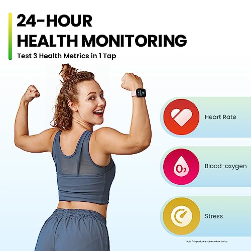 Amazfit Bip 5 Smart Watch with 1.91''Ultra Large Screen, Bluetooth Calling, Alexa Built-in, GPS Tracking, 10-Day Battery Life, Health Fitness Tracker with Heart Rate, Blood Oxygen Monitoring (White) 