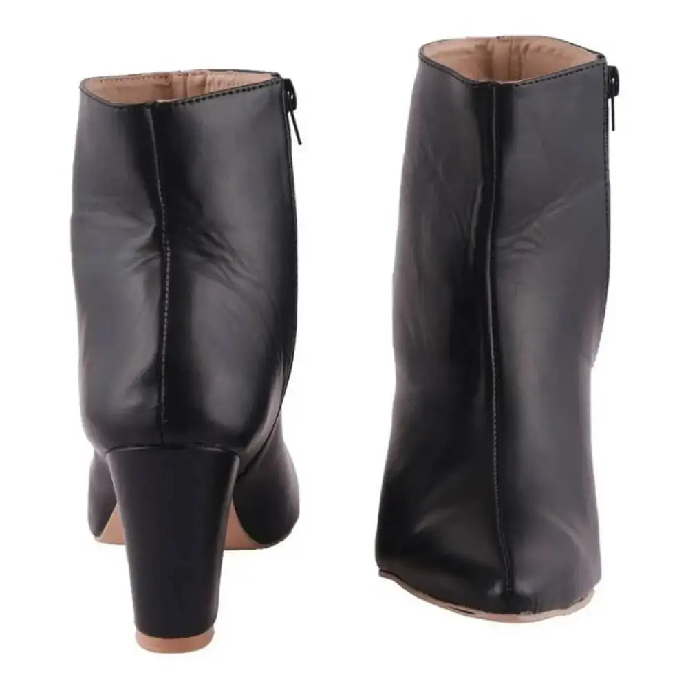 Ankle Length High Quality PU Boots For Women 