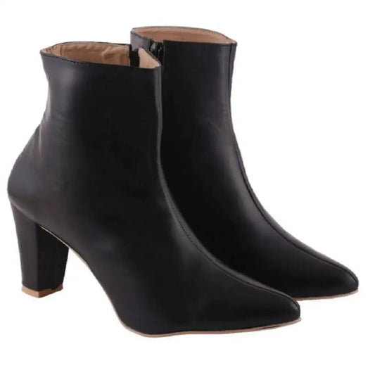 Ankle Length High Quality PU Boots For Women 