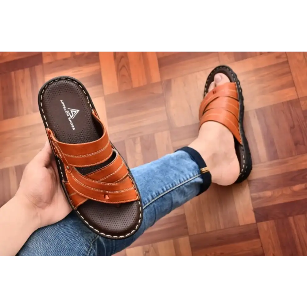 Appelon Shoes Mens Thong Slipper 
