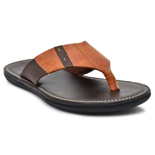 Appelon Shoes stylish slipper for men (Tan) 