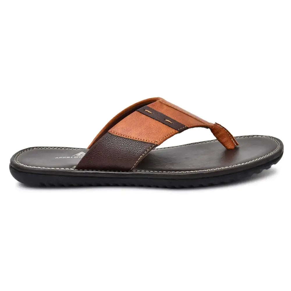 Appelon Shoes stylish slipper for men (Tan) 