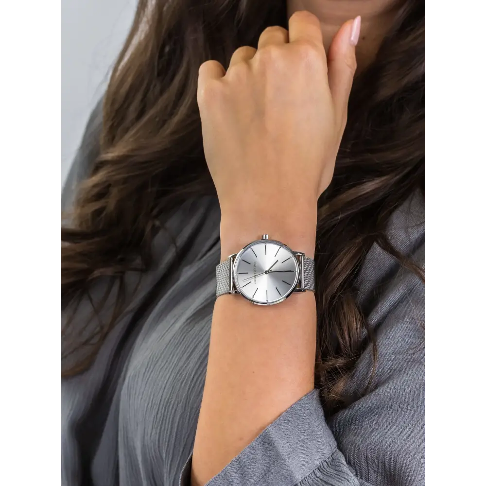 Armani Exchange Dress Analog Silver Dial Women's Watch 