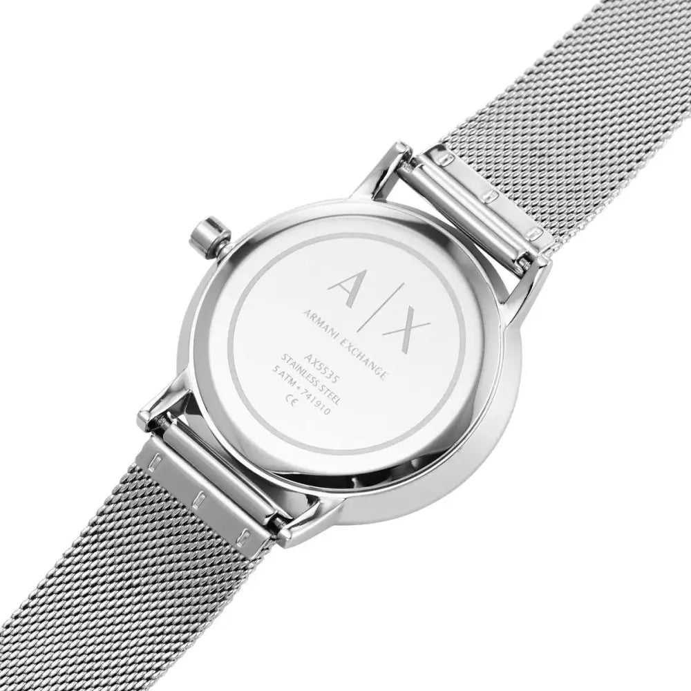 Armani Exchange Dress Analog Silver Dial Women's Watch 