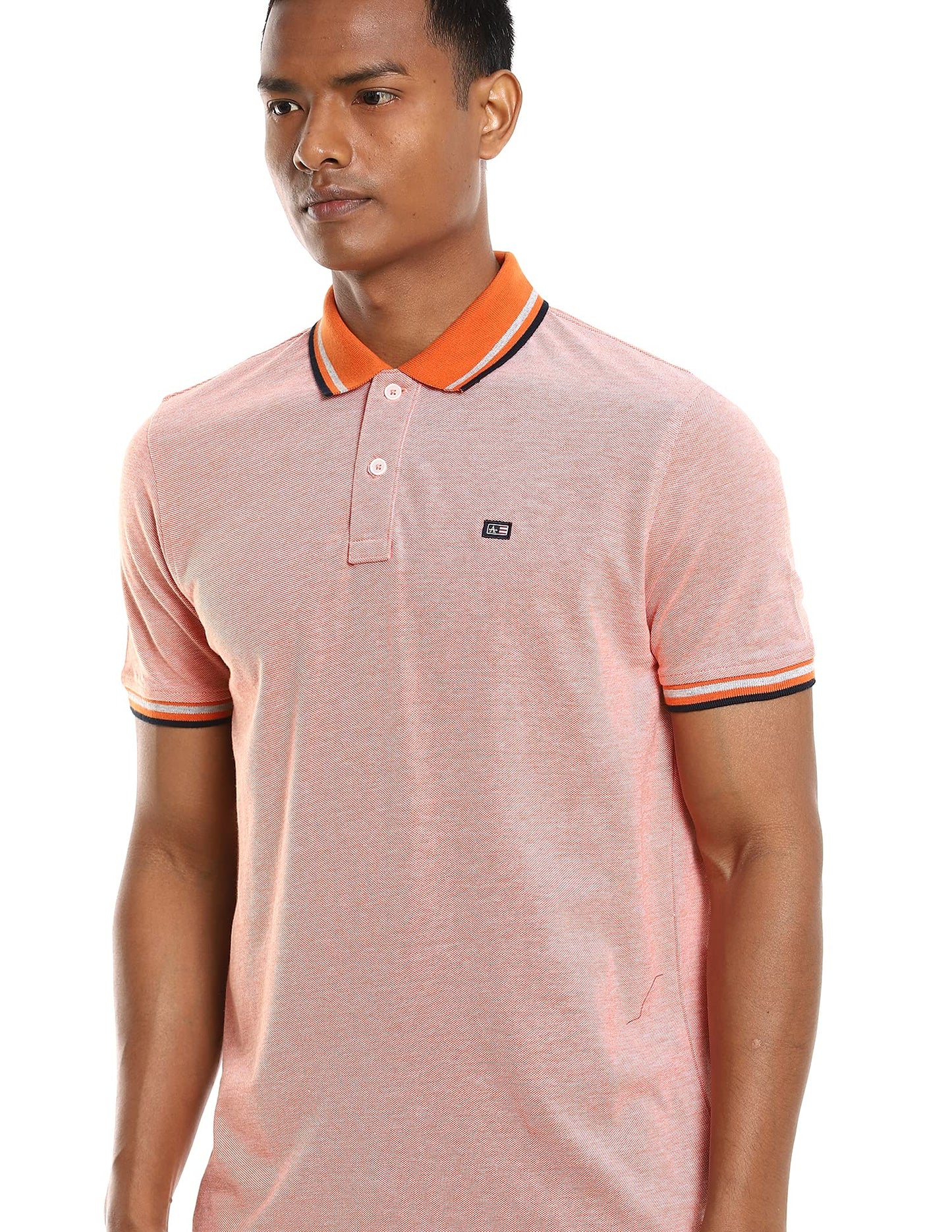 Arrow Men's Regular Polo Shirt (ASABTS3543_Orange M) 