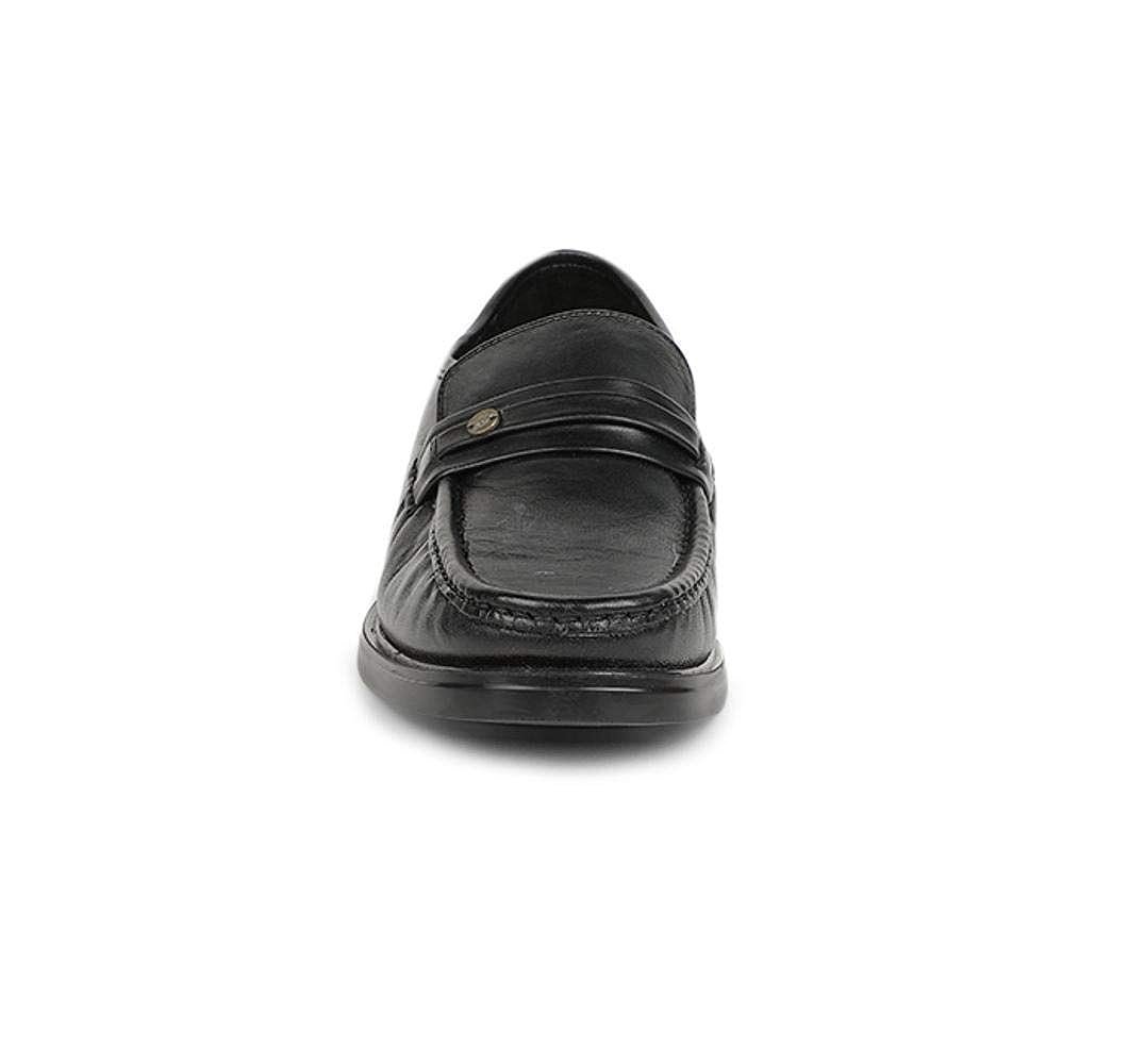 BATA Men Cario Moc Nw Black Leather Formal Shoes-9 UK (43 EU) (8546838) 