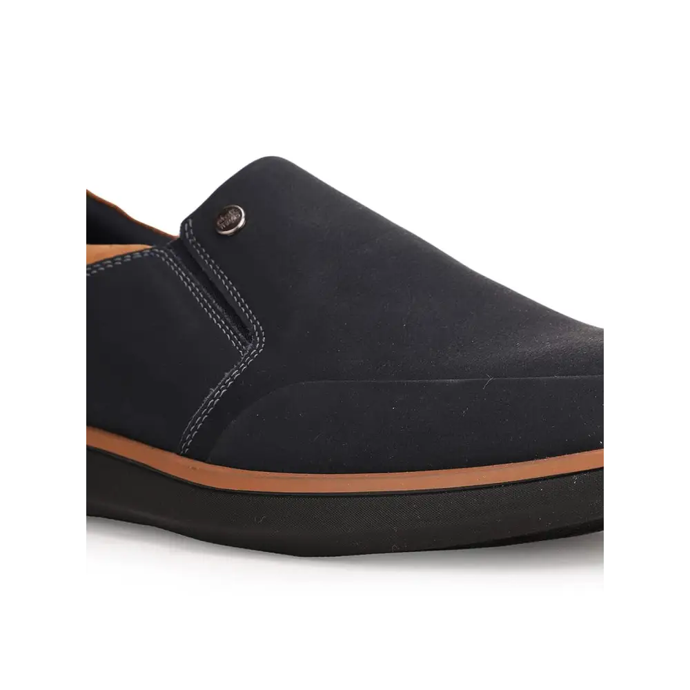 BATA Mens Keith Slipon Navy Blue Casual Shoes 