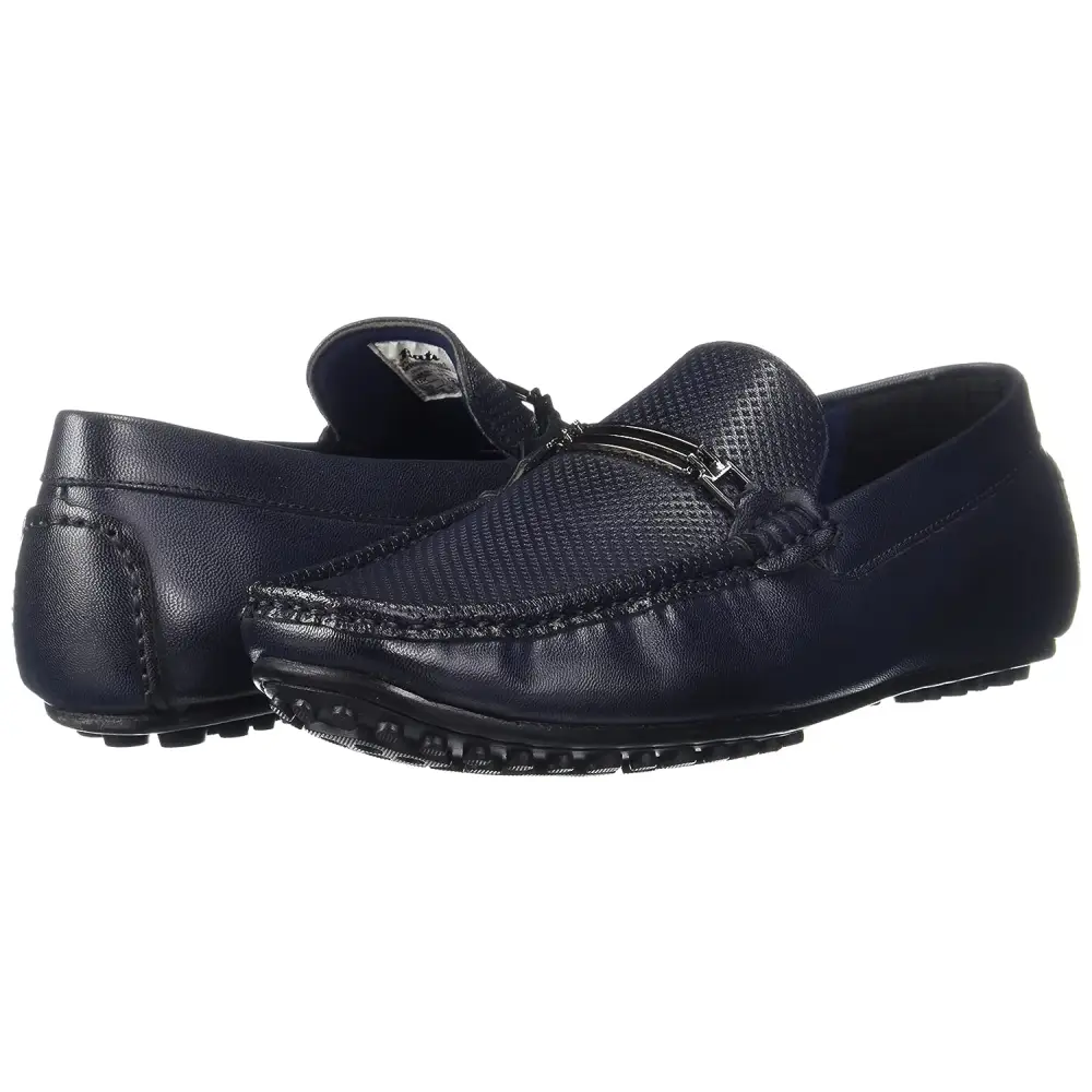 BATA Mens Percy Loafer Blue Sneaker