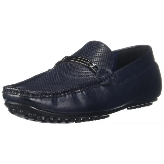 BATA Mens Percy Loafer Blue Sneaker 