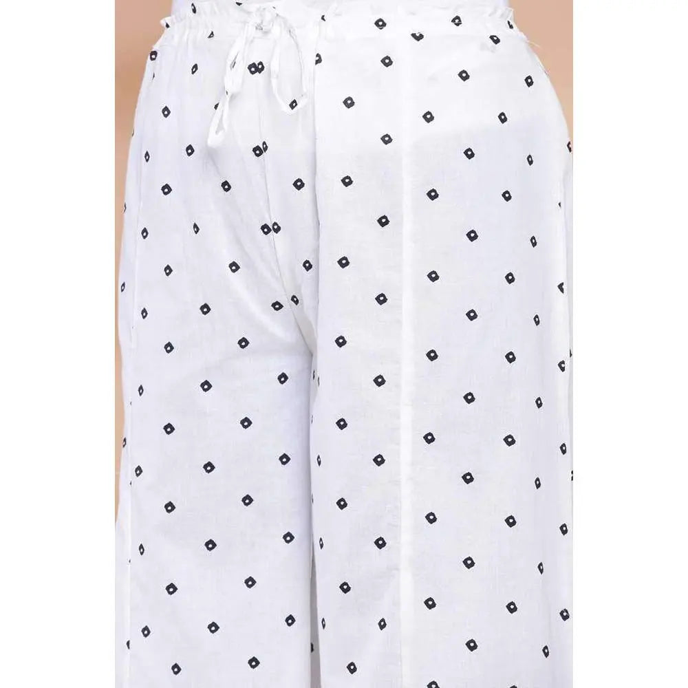 BIBA Cotton Women Printed Relaxed Salwar Kurta Dupatta(Skdassorted7197E_Black_34) SaumyasStore