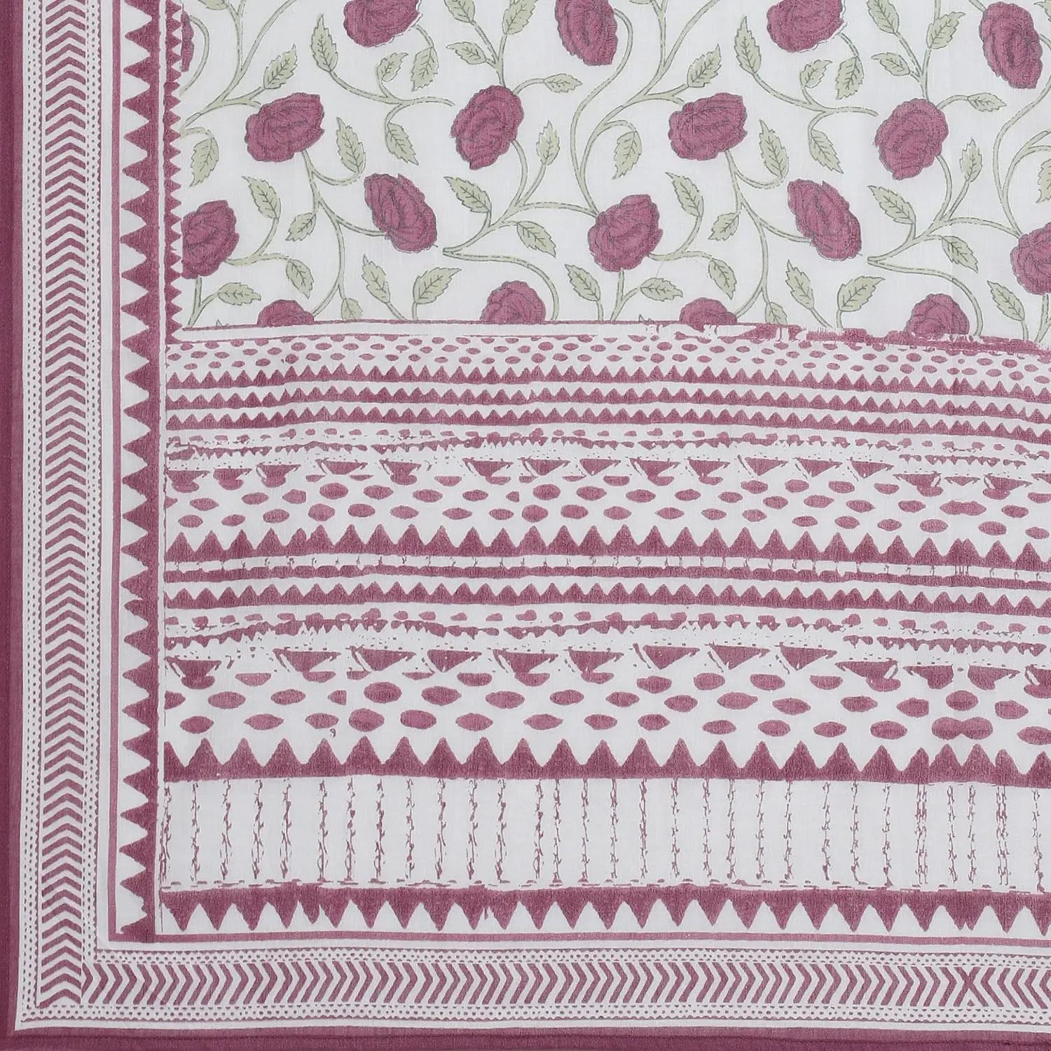 BIBA Women PRINTED ANARKALI SALWAR KURTA DUPATTA(SKDSANGANER9556_PINK_38) SaumyasStore