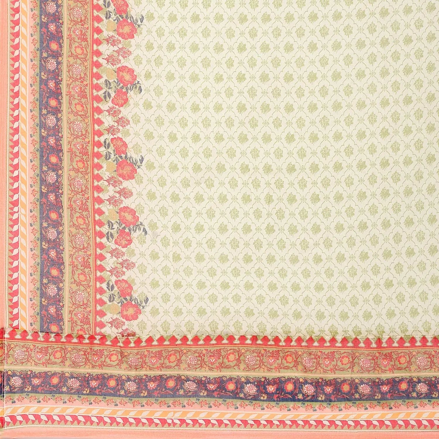 BIBA Women's Cotton Kurta Set With Dupatta (Skdgulistaan8951Eaw24Moss Green, Medium SaumyasStore