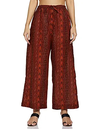 BIBA Women's Polyester Printed Straight Salwar Kurta Dupatta (Skd7631_Terracotta_40) SaumyasStore