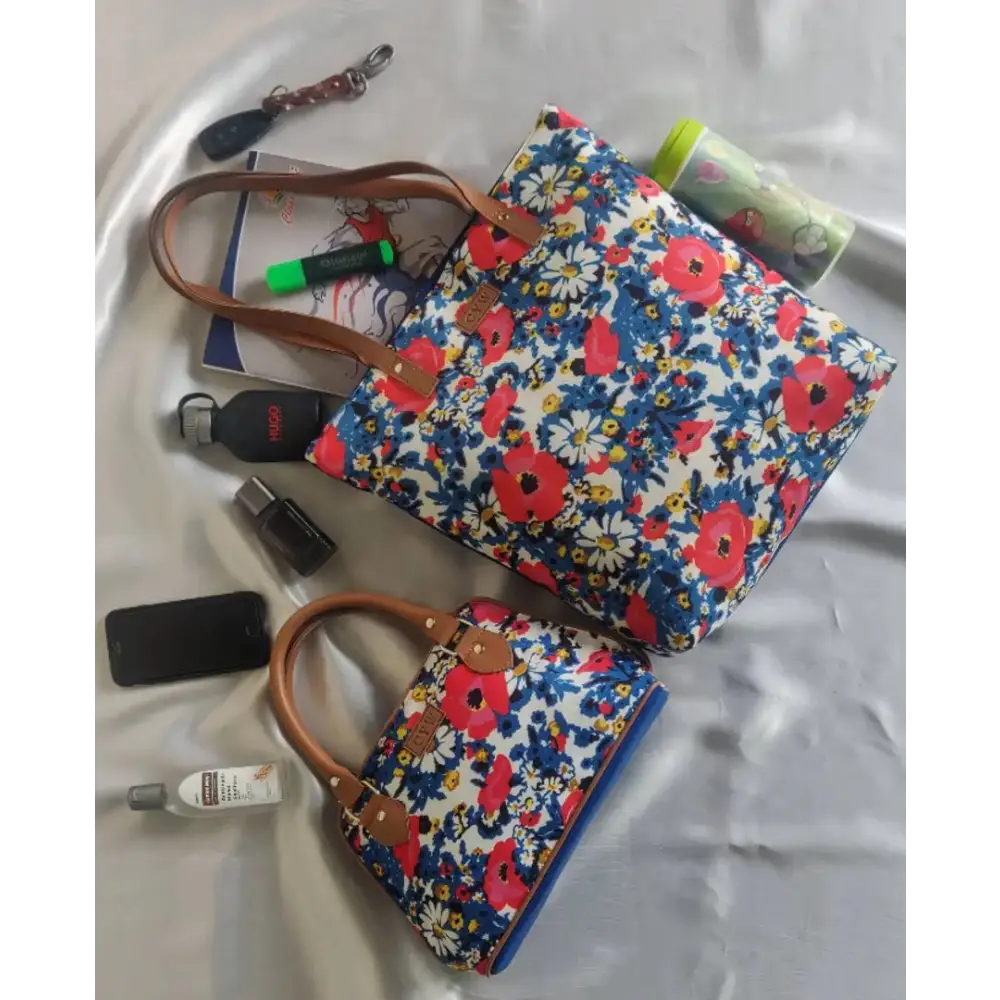 BLOOMING SUNFLOWER HANDBAG and SHOPPER COMBO 