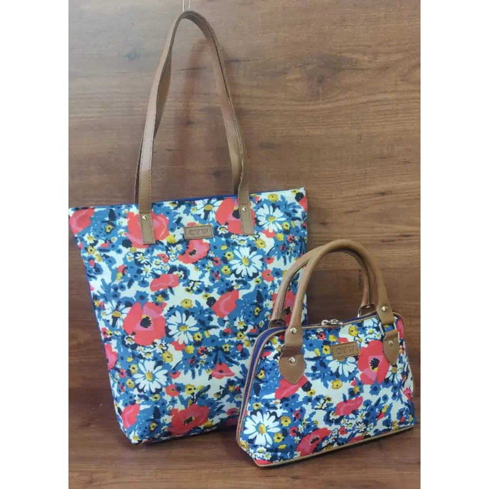 BLOOMING SUNFLOWER HANDBAG and SHOPPER COMBO 