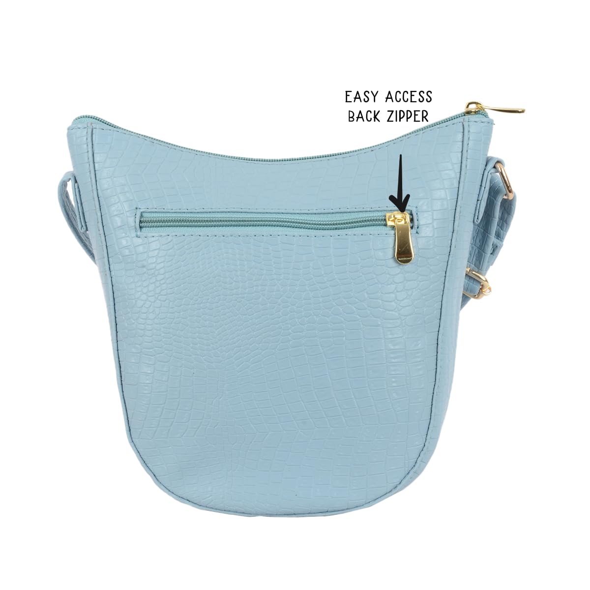 Baggit GG Women's Sling Bag  (Blue) 