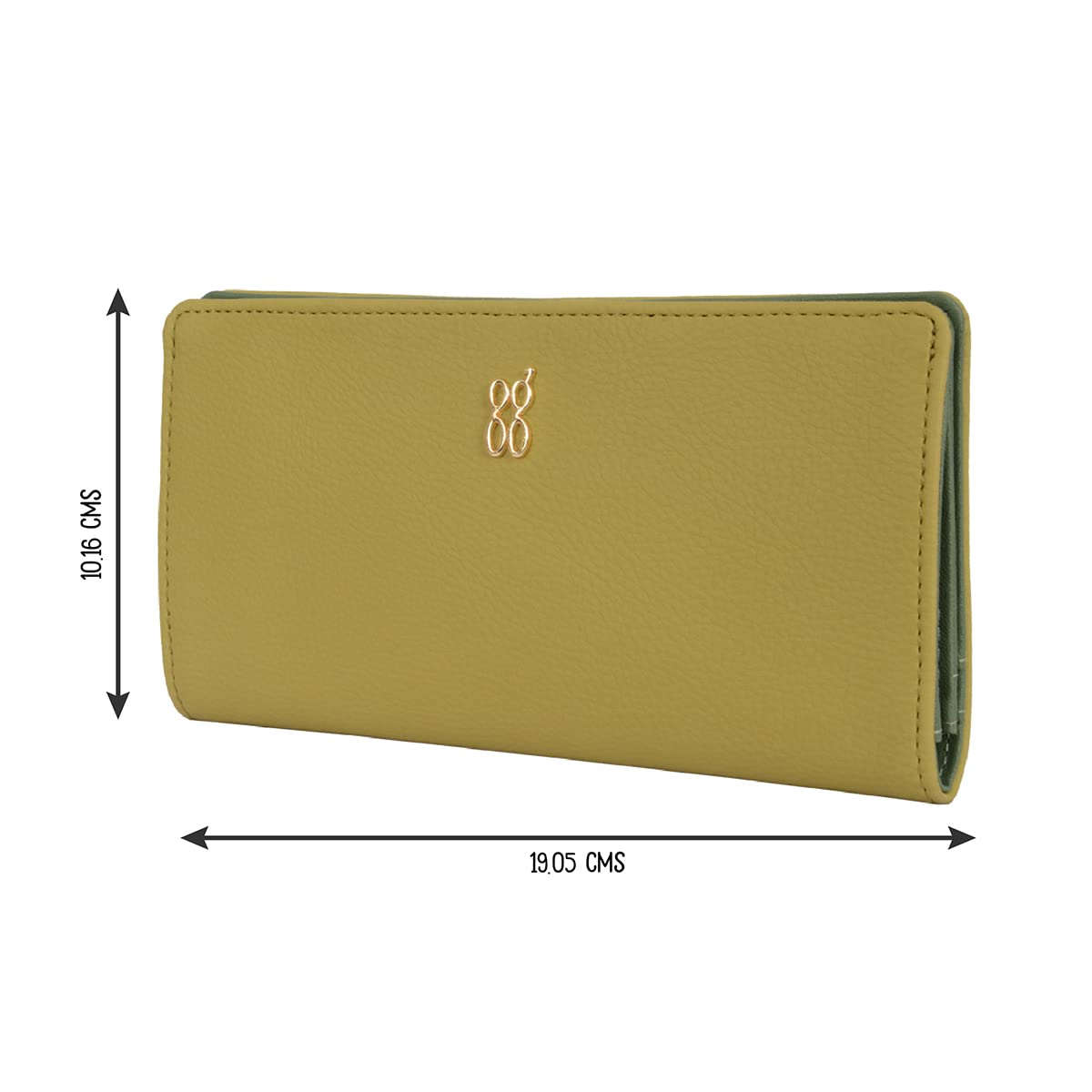 Baggit Women's 2 Fold Wallet - Large (Green) 