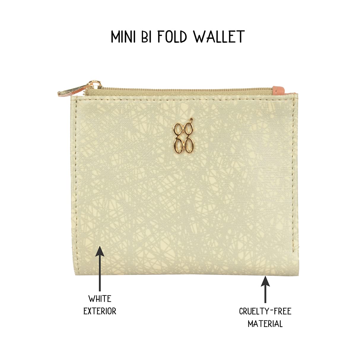 Baggit Women's 2 Fold Wallet - Small (White) 